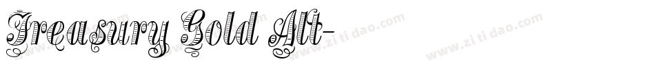 Treasury Gold Alt字体转换